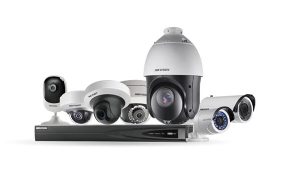 Many Different Security Cameras